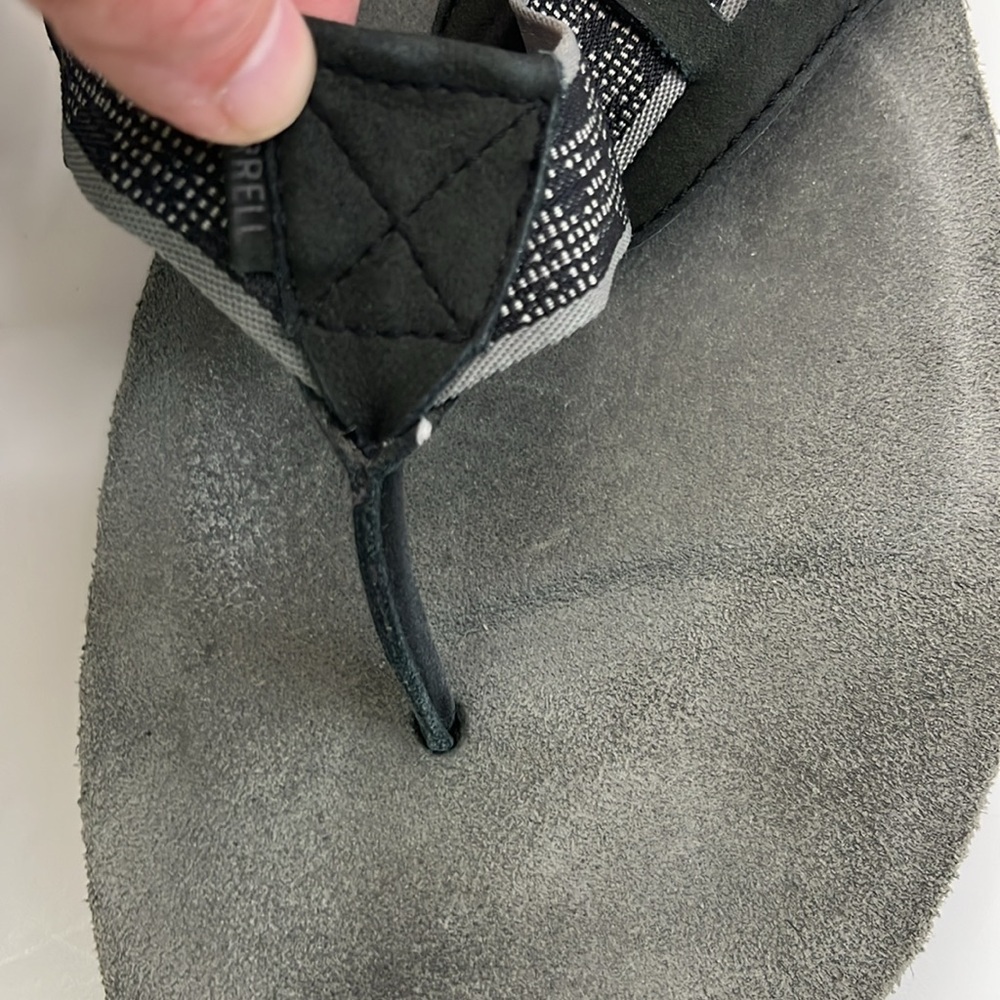 Merrell Rosarita Black & Gray Flip Flop Sandals - Men’s Size 13 - Picture 14 of 15